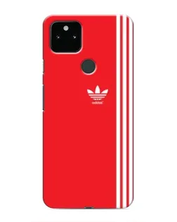 Чохол для Google Pixel 5 з картинкою «Червоний мінімалізм Adidas»
