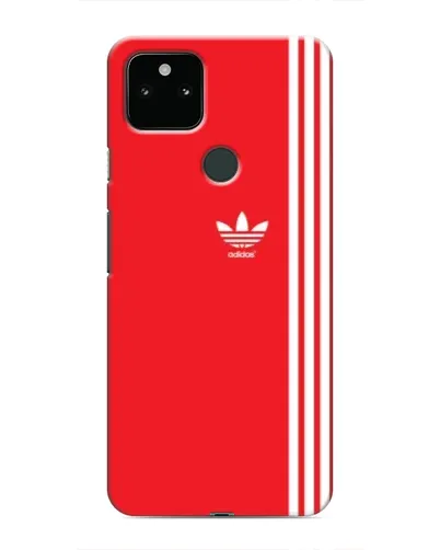 Чохол для Google Pixel 5 з картинкою «Червоний мінімалізм Adidas»