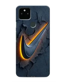 Чохол для Google Pixel 5 з картинкою «Об'ємний логотип Найк»