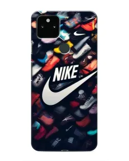 Чохол для Google Pixel 5 з картинкою «Колекція кросівок Nike»