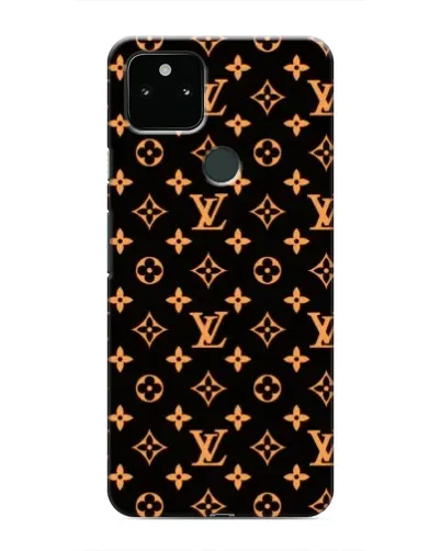 Чохол для Google Pixel 5 з картинкою «Золота монограма LV»