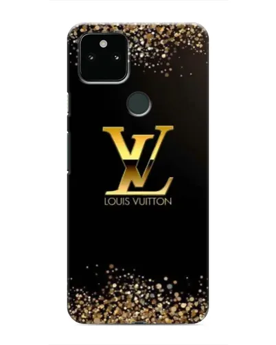 Чохол для Google Pixel 5 з картинкою «LV — золоті іскри»