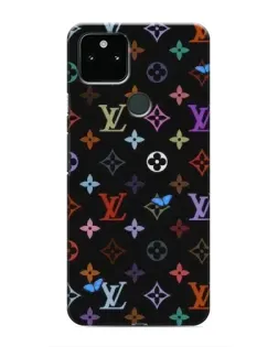 Чохол для Google Pixel 5 з картинкою «Кольорова монограма LV»