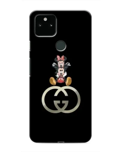Чохол для Google Pixel 5 з картинкою «Мінні Маус на лого»