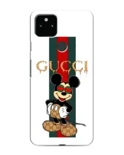 Чохол для Google Pixel 5 з картинкою «Міккі Маус Gucci — смуги»