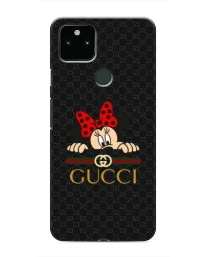 Чохол для Google Pixel 5 з картинкою «Мінні Маус Gucci — чорний»