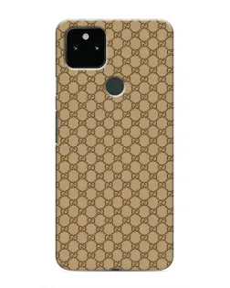 Чехол для Google Pixel 5 с картинкой «Gucci — классический беж»