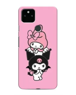 Чохол для Google Pixel 5 з картинкою «Тріо My Melody та Kuromi»