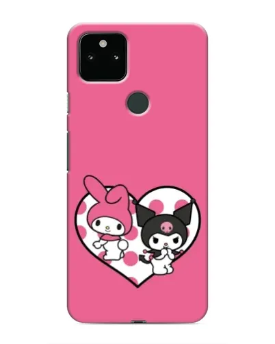 Чохол для Google Pixel 5 з картинкою «Kuromi та My Melody»
