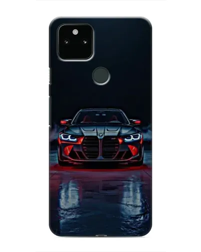 Чохол для Google Pixel 5 з картинкою «BMW на мокрій дорозі»