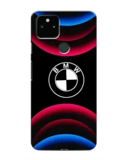 Чохол для Google Pixel 5 з картинкою «Логотип BMW та неонові дуги»