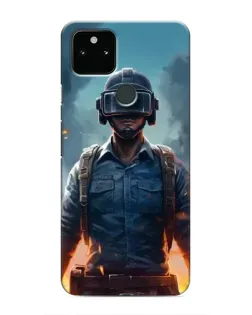 Чохол для Google Pixel 5 з картинкою «PUBG — реалістичний герой»