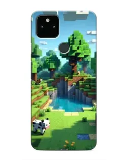 Чохол для Google Pixel 5 з картинкою «Minecraft літній день»