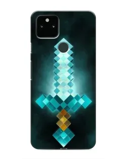 Чохол для Google Pixel 5 з картинкою «Алмазний меч неон»