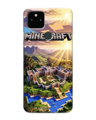 Чохол для Google Pixel 5 з картинкою «Minecraft панорама»