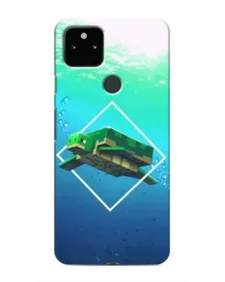 Чохол для Google Pixel 5 з картинкою «Черепаха Minecraft»