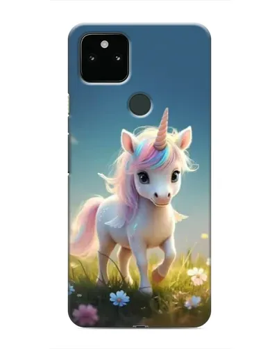 Чохол для Google Pixel 5 з картинкою «Єдиноріг на галявині»