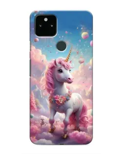 Чохол для Google Pixel 5 з картинкою «Єдиноріг серед хмар»