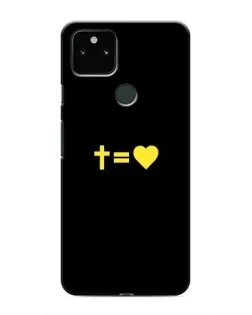 Чохол для Google Pixel 5 з картинкою «Серце та Хрест»