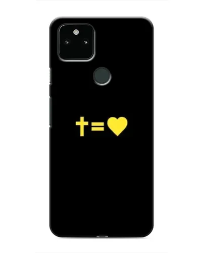Чохол для Google Pixel 5 з картинкою «Серце та Хрест»