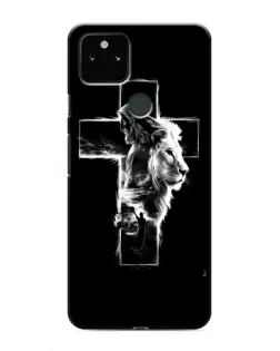 Чехол для Google Pixel 5 с картинкой «Сияющий крест Jesus»