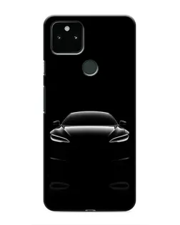 Чохол для Google Pixel 5 з картинкою «Силует Tesla Night»