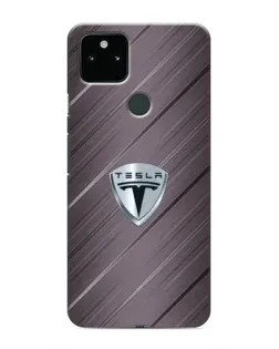 Чохол для Google Pixel 5 з картинкою «Металева текстура Tesla»