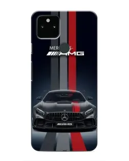 Чохол для Google Pixel 5 з картинкою «Mercedes — білий карбон»