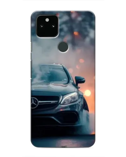 Чохол для Google Pixel 5 з картинкою «Mercedes — нічне місто»