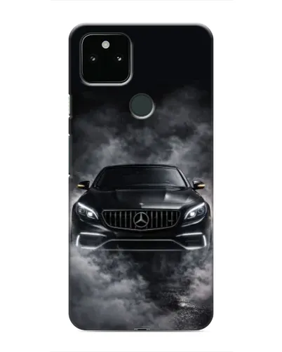 Чохол для Google Pixel 5 з картинкою «Mercedes у диму»