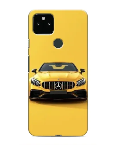 Чохол для Google Pixel 5 з картинкою «Жовтий Mercedes GT»