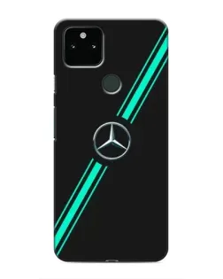 Чехол для Google Pixel 5 с картинкой «Спортивные линии Mercedes»