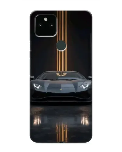 Чохол для Google Pixel 5 з картинкою «Lamborghini золоті лінії»