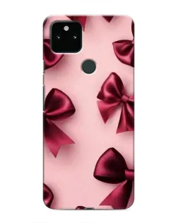 Чохол для Google Pixel 5 з картинкою «Бордовий атлас»