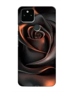 Чохол для Google Pixel 5 з картинкою «Шовкова чорна троянда»