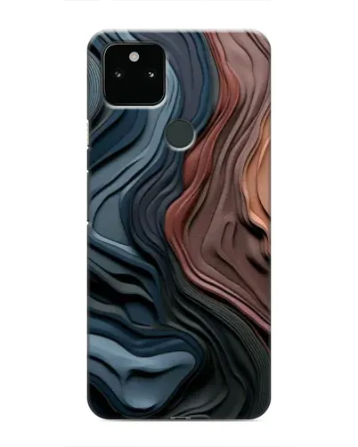 Чохол для Google Pixel 5 з картинкою «Кольорові хвилі каньйону»