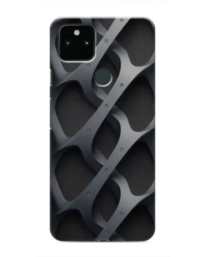 Чохол для Google Pixel 5 з картинкою «Об'ємне сіре плетіння»