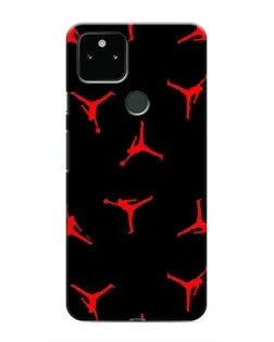 Чохол для Google Pixel 5a 5G з картинкою «Jordan Red Pattern»