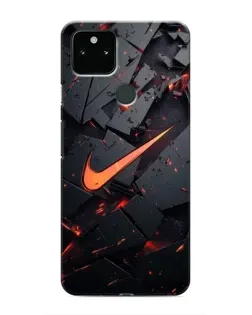 Чохол для Google Pixel 5a 5G з картинкою «Nike — ефект розломів»