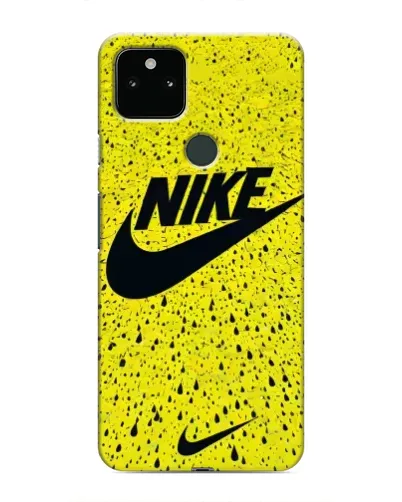 Чохол для Google Pixel 5a 5G з картинкою «Жовтий текстурний Nike»