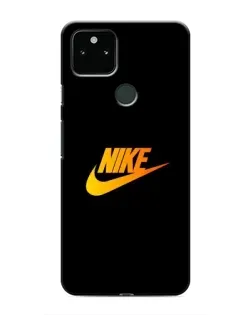 Чехол для Google Pixel 5a 5G с картинкой «Золотой логотип Nike»