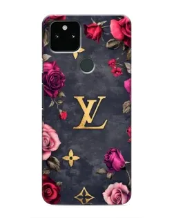 Чохол для Google Pixel 5a 5G з картинкою «Квітковий Louis Vuitton»