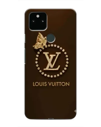 Чохол для Google Pixel 5a 5G з картинкою «LV — золота печатка»