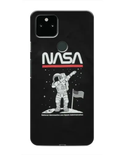 Чохол для Google Pixel 5a 5G з картинкою «NASA — крокуємо по Місяцю»