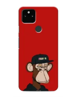 Чохол для Google Pixel 5a 5G з картинкою «Bored Ape — червоний фон»