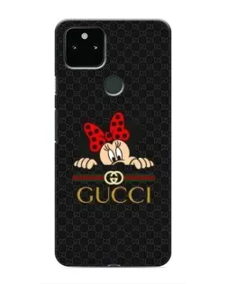 Чохол для Google Pixel 5a 5G з картинкою «Мінні Маус Gucci — чорний»