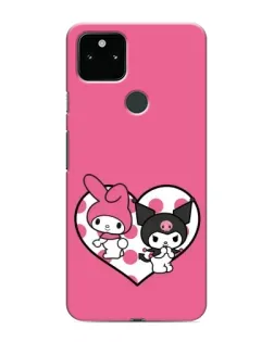 Чохол для Google Pixel 5a 5G з картинкою «Kuromi та My Melody»