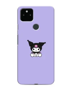 Чохол для Google Pixel 5a 5G з картинкою «Kuromi — фіолетовий мінімалізм»