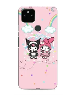Чохол для Google Pixel 5a 5G з картинкою «My Melody та Kuromi»
