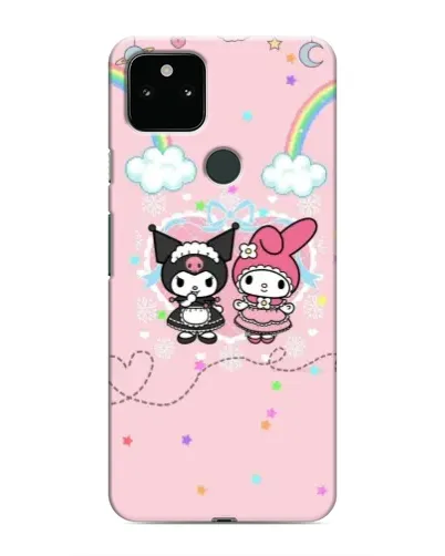 Чохол для Google Pixel 5a 5G з картинкою «My Melody та Kuromi»